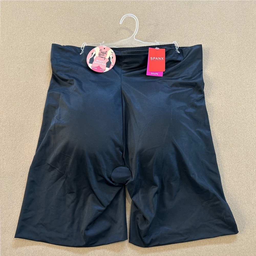 NWT SPANX BOOTY BOOSTER BLACK SIZE XL WITH PADS (removable)